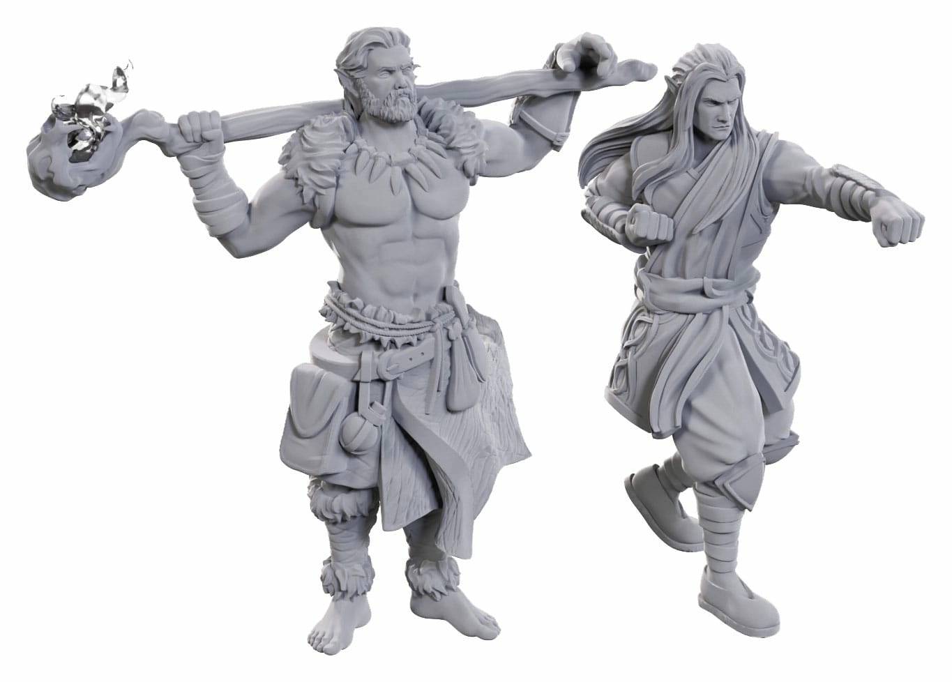 D&d nolzur's marvelous miniatures pack 2 miniatures à peindre archdruid & martial arts adept