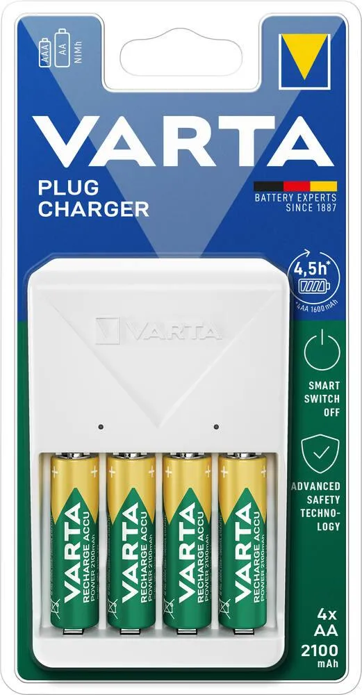 PLUG CHARGEUR + 4 AA 2100 MAH