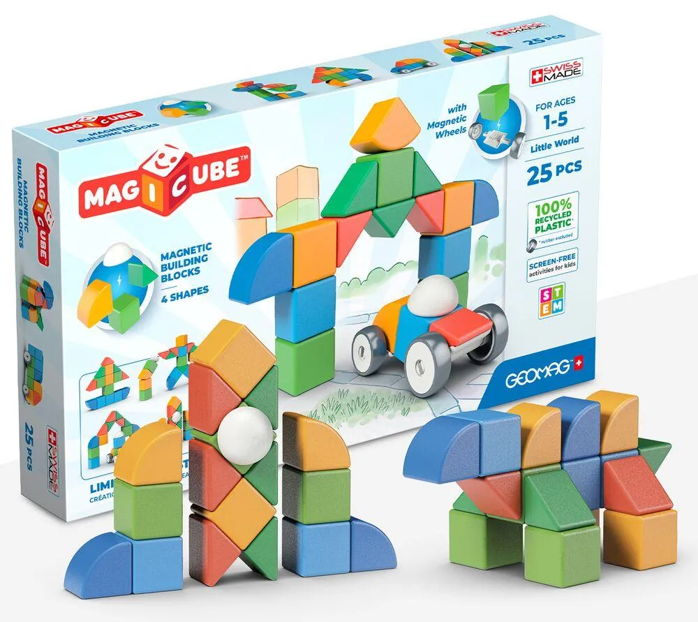 209 GEOMAG MAGICUBE RE 4SHAPES LITTLE WORLD 25 PIECES