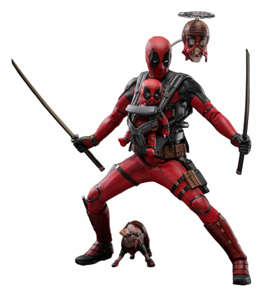 Deadpool & wolverine movie masterpiece figurine 1/6 deadpool 31 cm