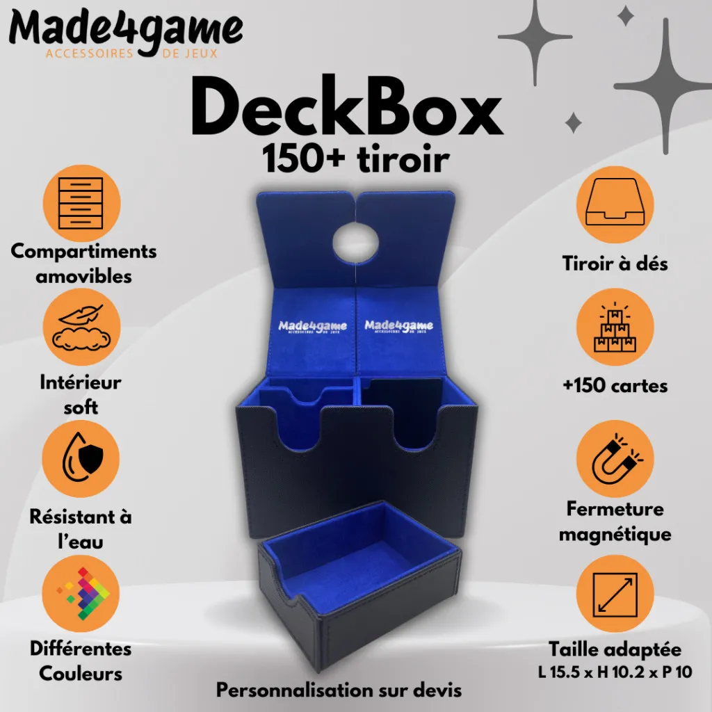 Deckbox 150+ avec tiroir de dés