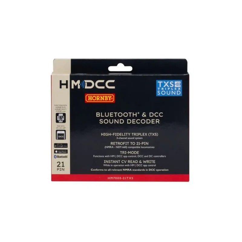 Décodeur de son Bluetooth - DCC. 21Connecteur MTC. HORNBY R7322