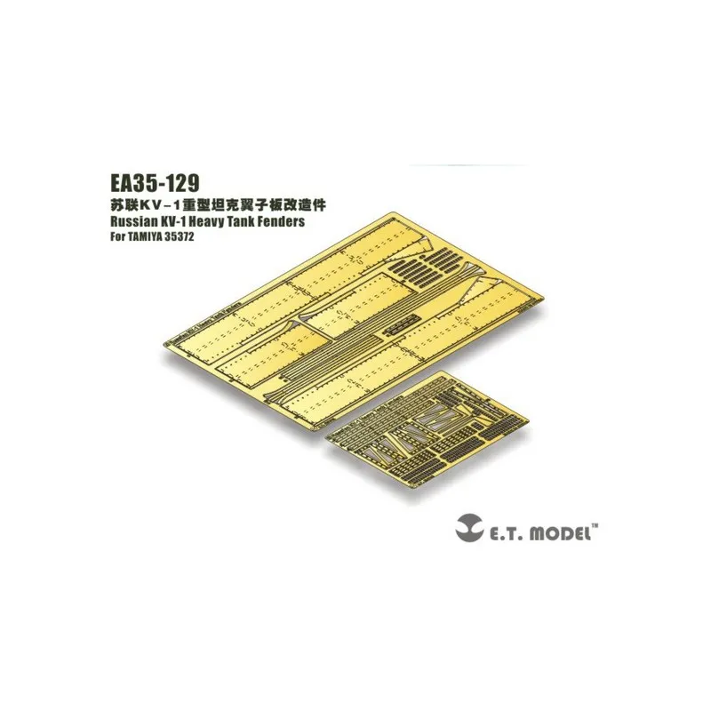 Photodécoupé : Char lourd russe KV-1 - Défenses. E.T. MODEL EA35-129
