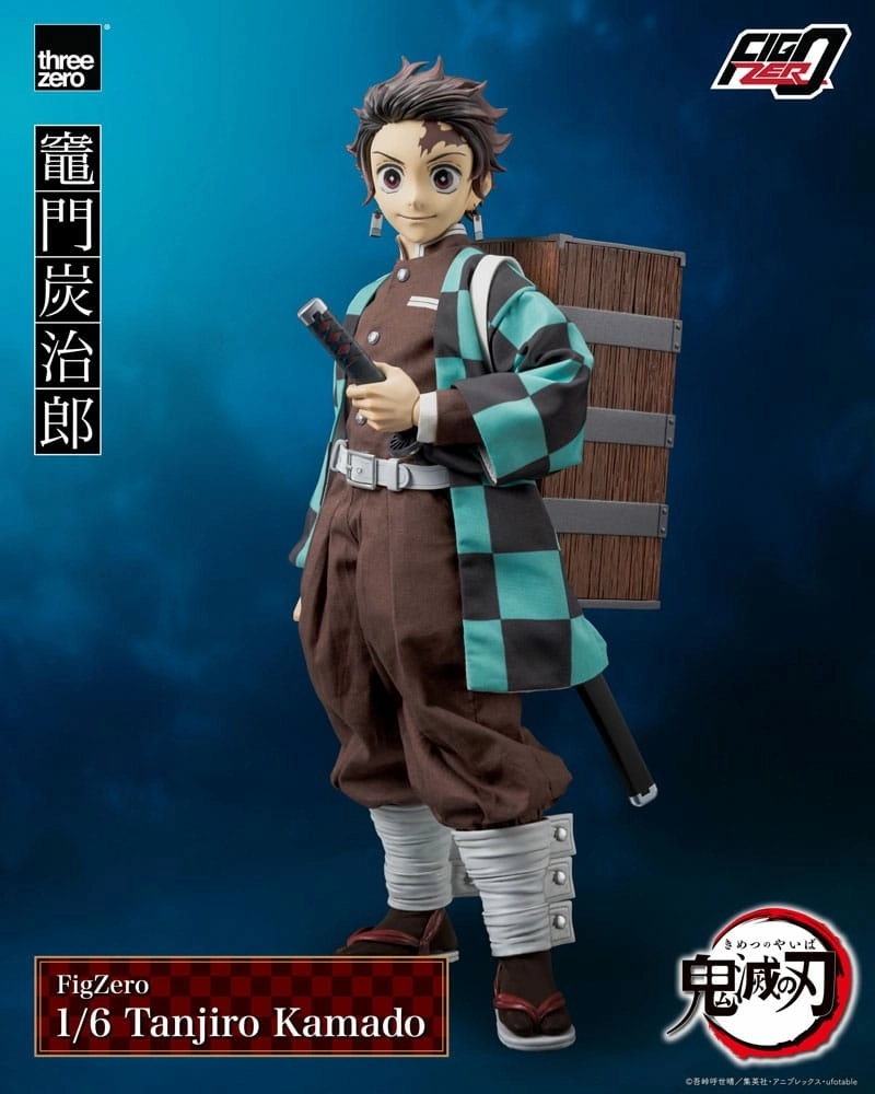 Demon slayer: kimetsu no yaiba figurine figzero 1/6 tanjiro kamado 27 cm