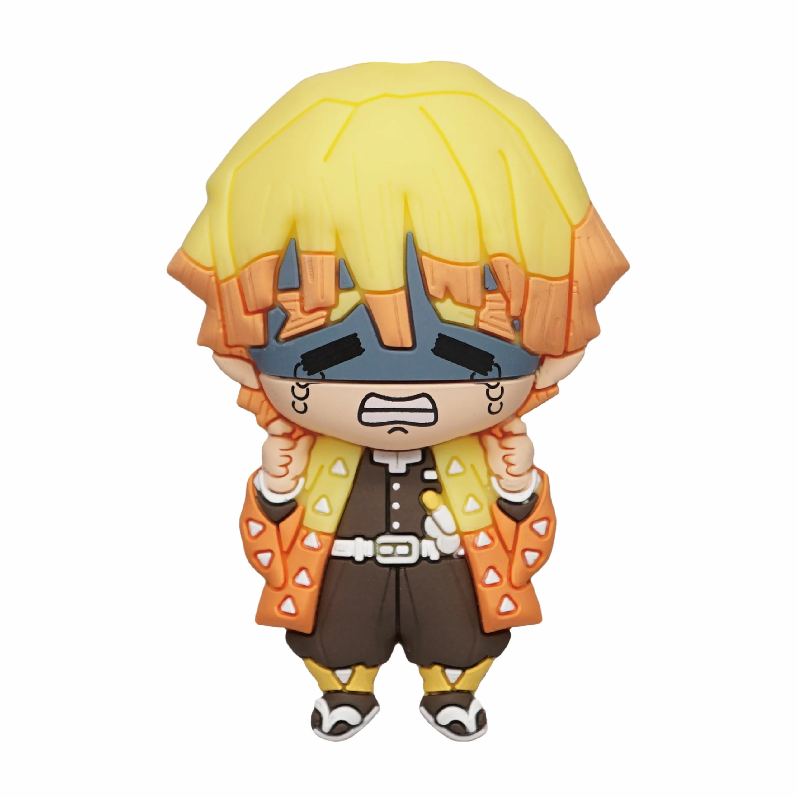 Demon slayer: kimetsu no yaiba soft touch aimant zenitsu agatsuma crying