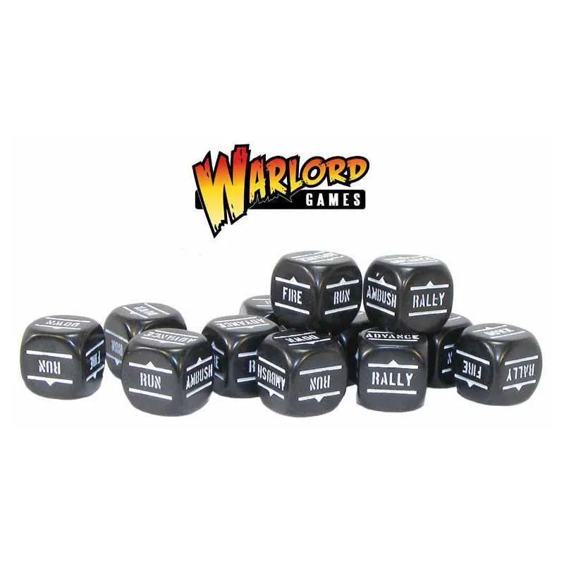 Ordre des dés -Noir. Bolt Action. WARLORD GAMES 402616009