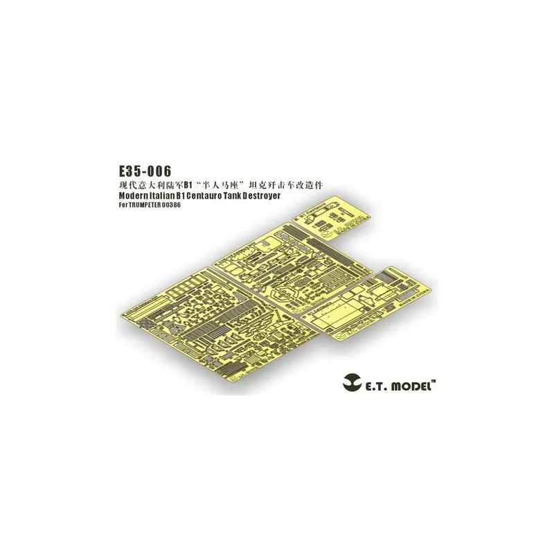 Photogravure : Chasseur de chars italien moderne B1 Centaur. E.T. MODEL E35-006