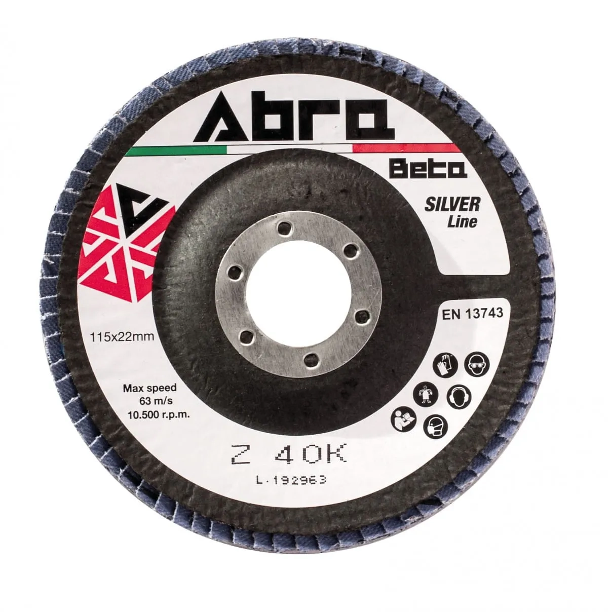 Disque à lamelles bombé en zirconium 125mm 40