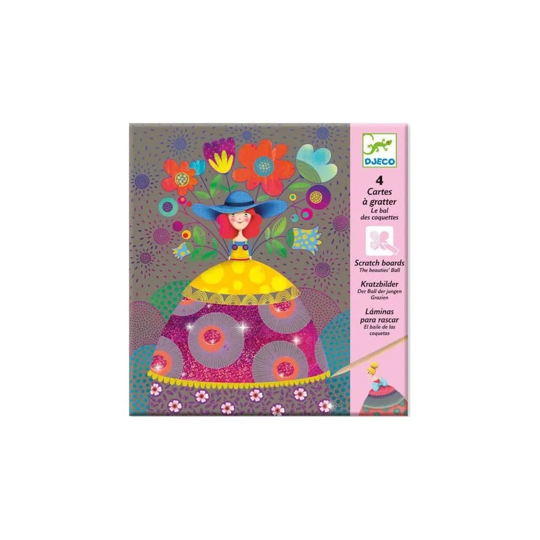 Cartes à Gratter "Le Bal des Coquettes" Djeco