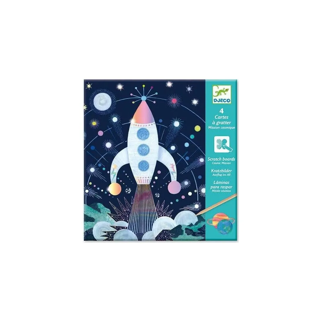 Cartes à Gratter Mission Cosmique Djeco