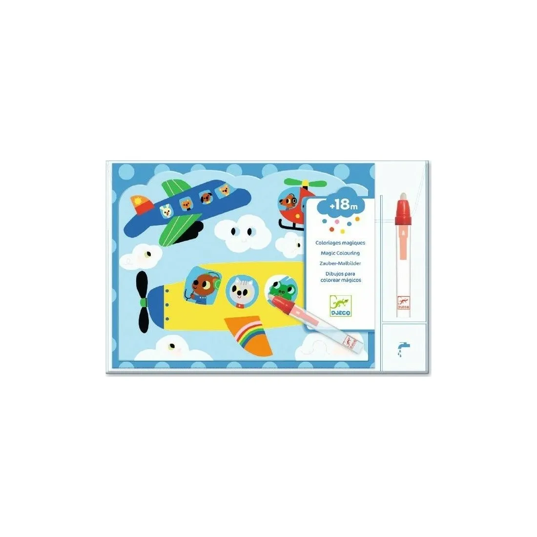 Coloriage Magique à l'eau "Caché dans le ciel" Djeco