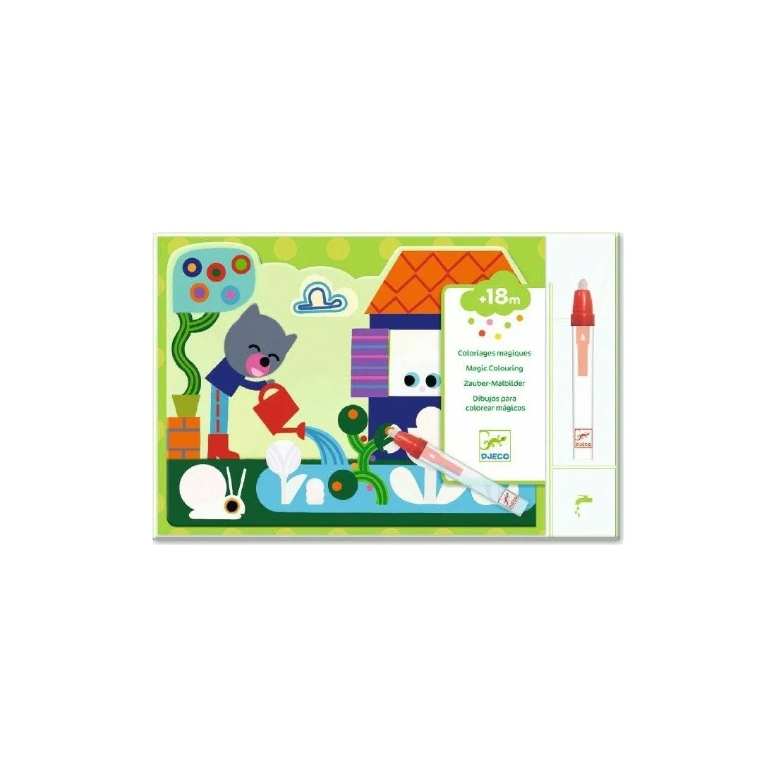 Coloriage Magique à l'eau "Caché dans le jardin" Djeco