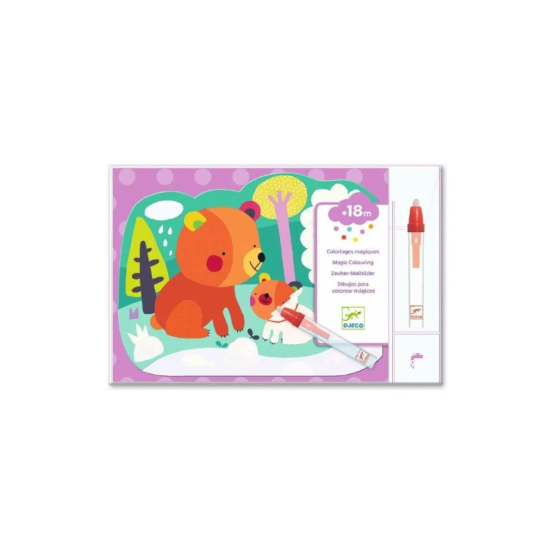 Coloriage Magique à L'eau "Caché dans les bois" Djeco