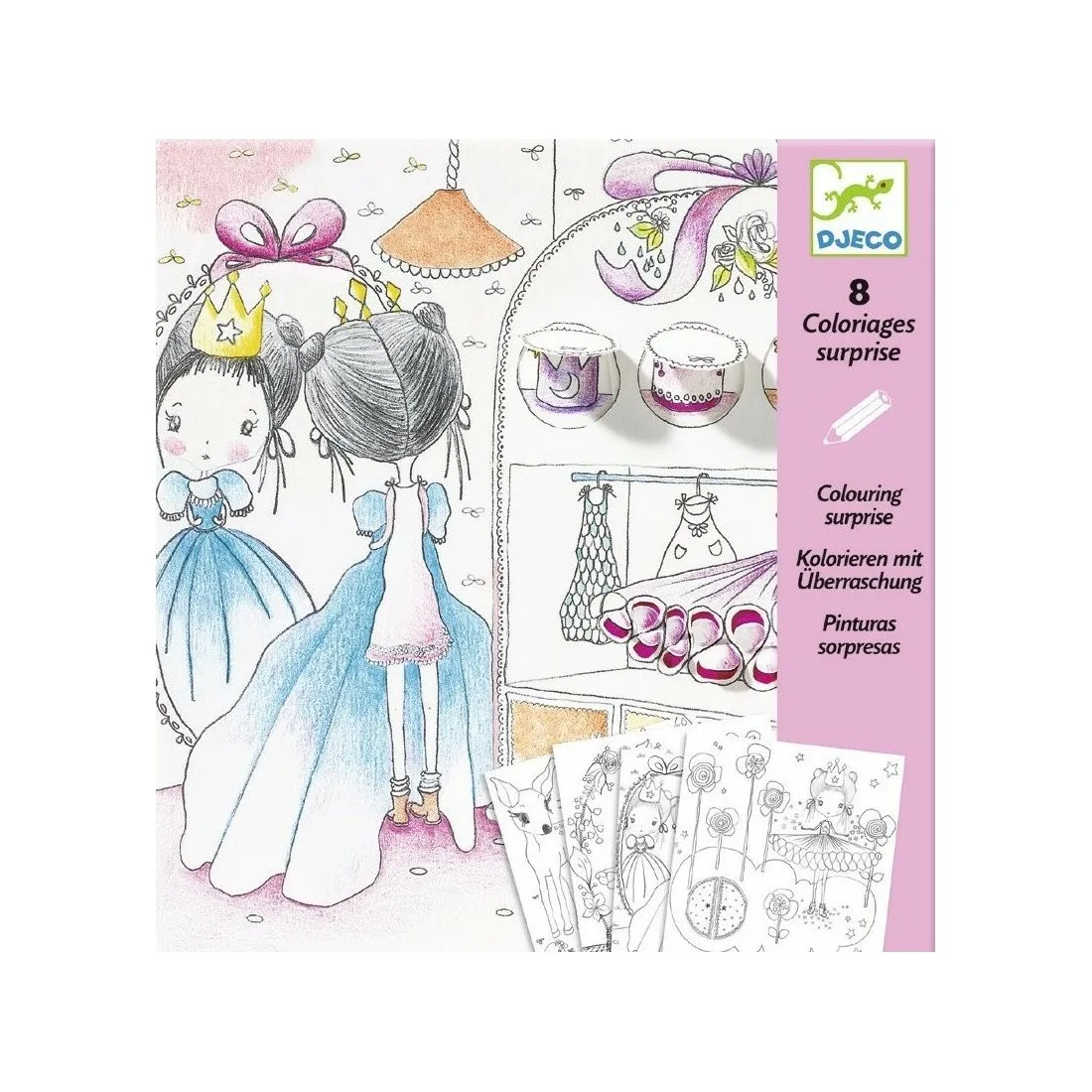 Coloriages Djeco surprise "Les Petites Portes De Pupi"