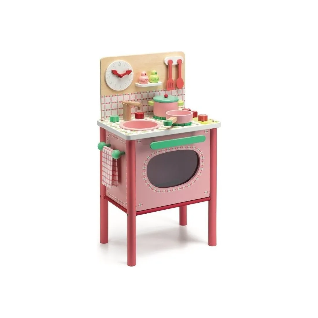 Cuisine en bois pour enfants "La cuisinière de Lila" Djeco