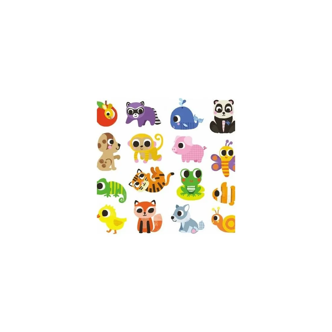 Grandes gommettes pour les petits - Bébés Animaux Djeco