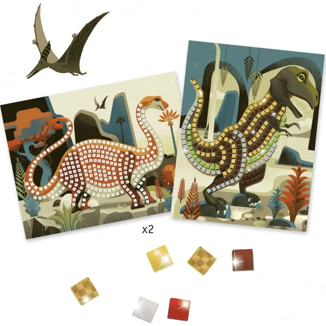 Tableaux Mosaïques Dinosaures Djeco
