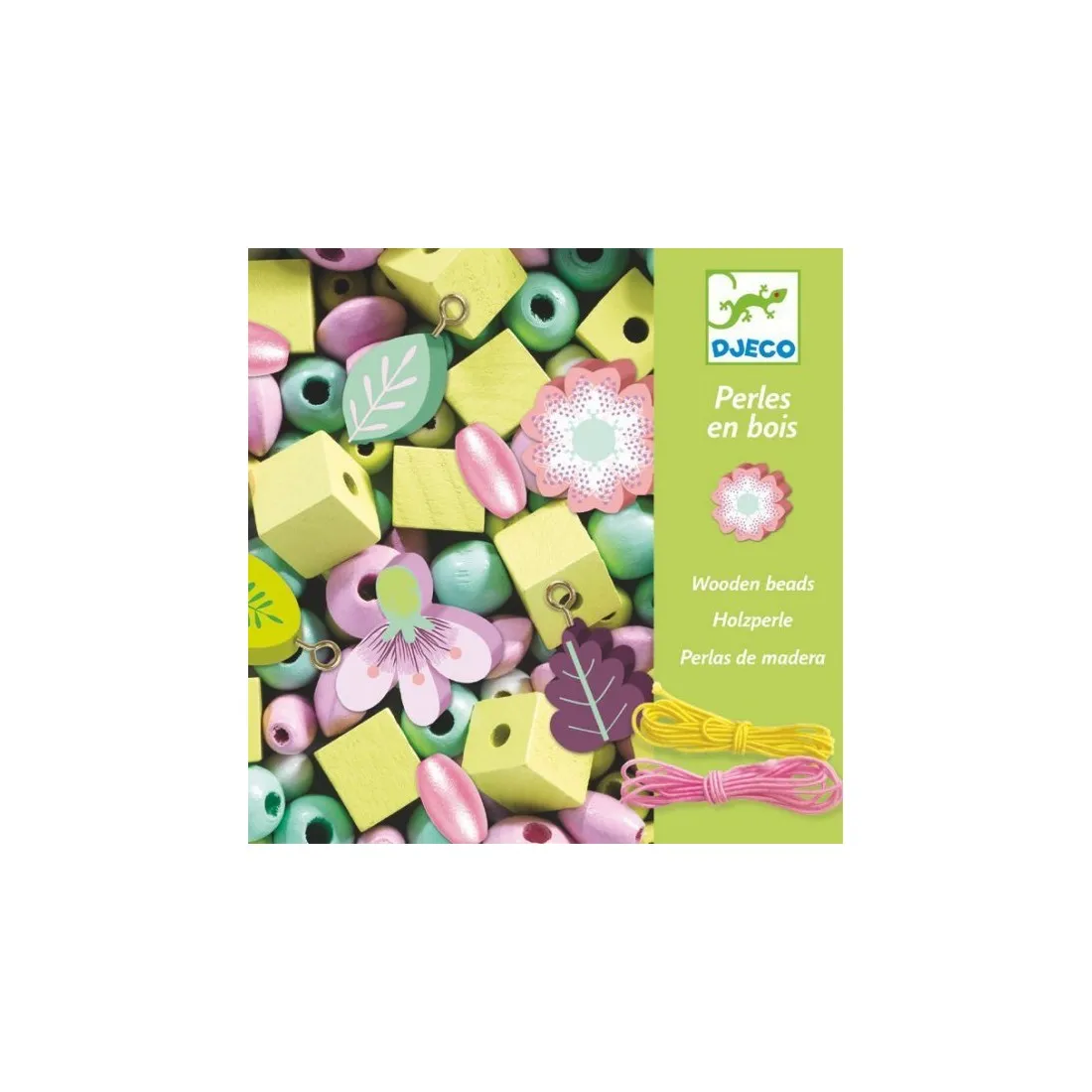 Perles En Bois Feuilles Et Fleurs Foison De Perles Djeco