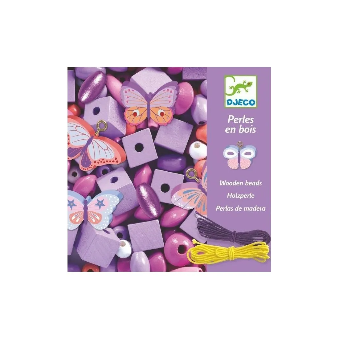 Perles En Bois Papillons Djeco