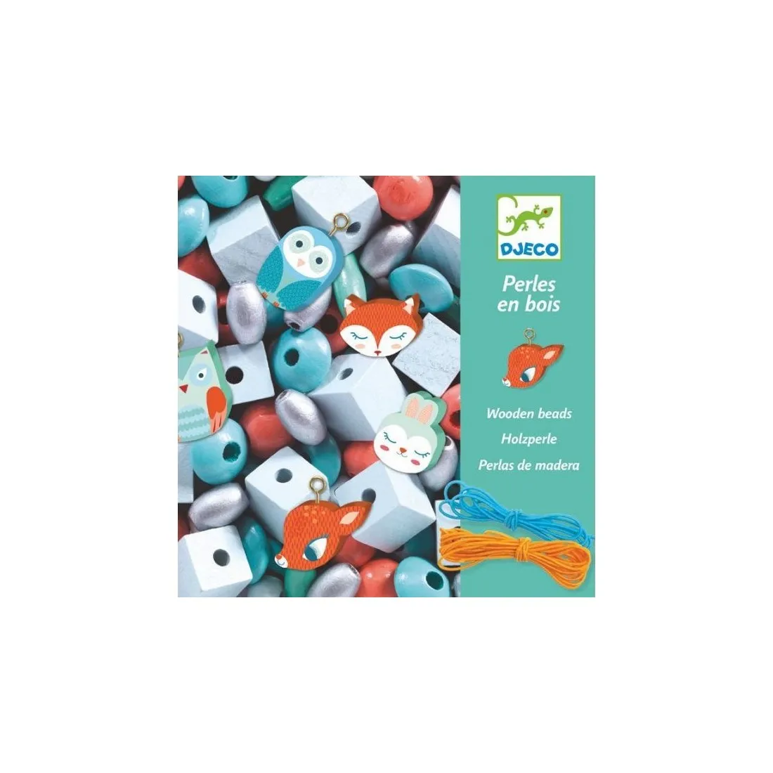 Perles En Bois Petits Animaux Foison De Perles Djeco