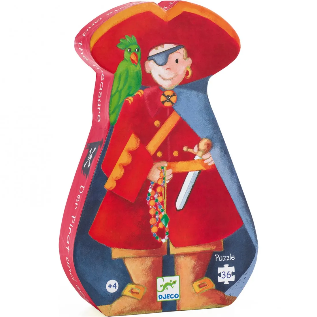 Puzzle 36 Pièces Le Pirate et Son Tresor Djeco