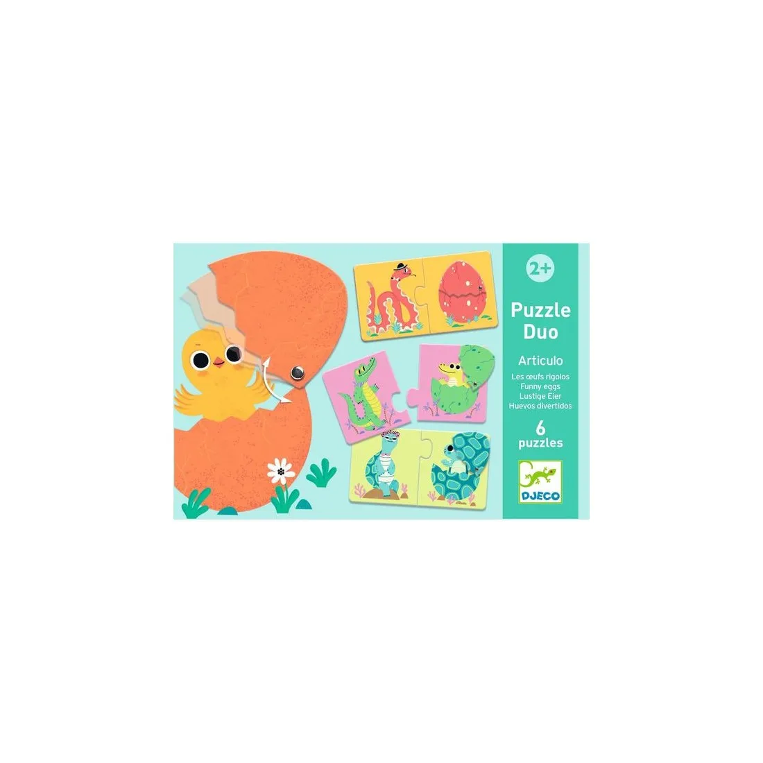 Puzzle duo - Les oeufs rigolos - Djeco