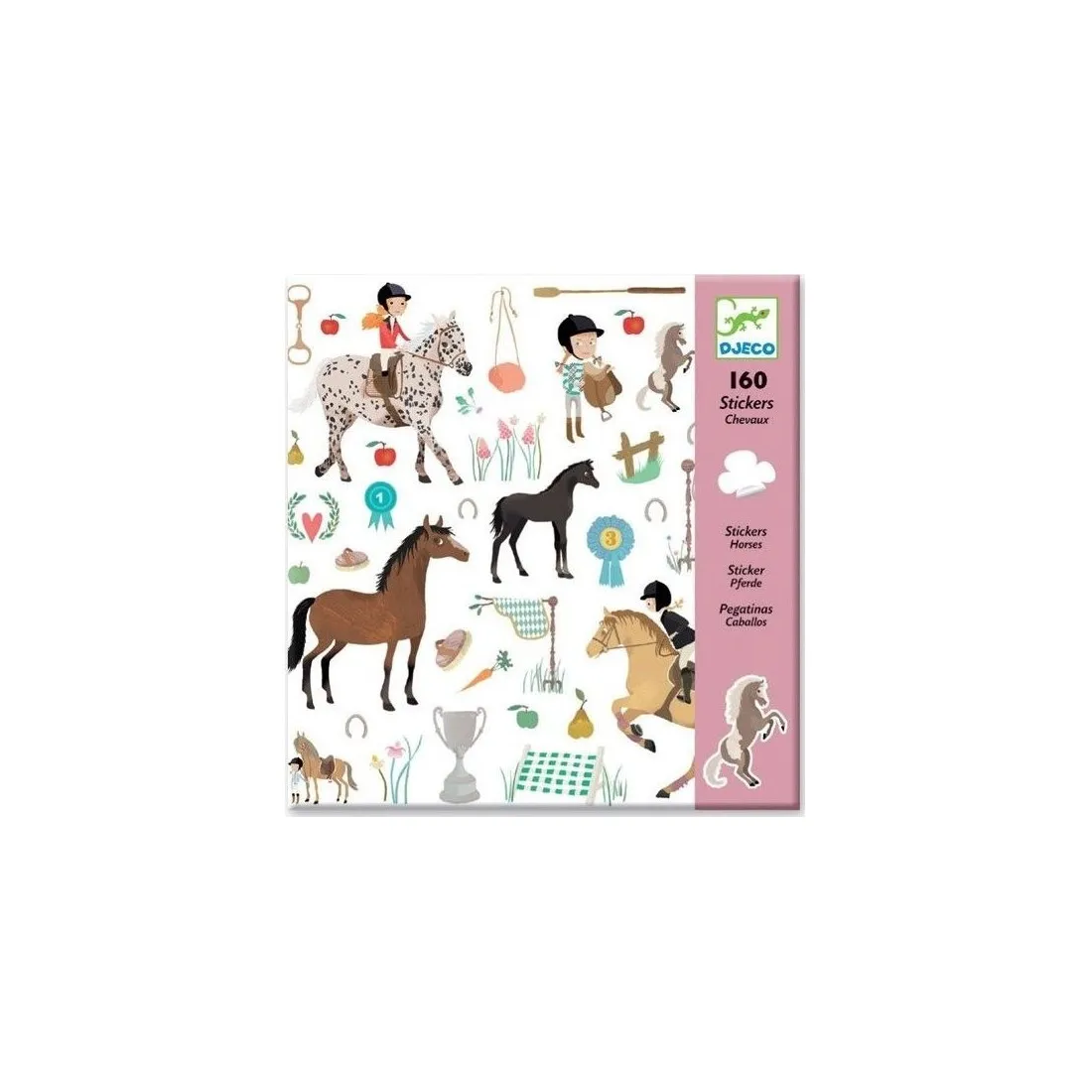 Stickers Papier Chevaux Djeco