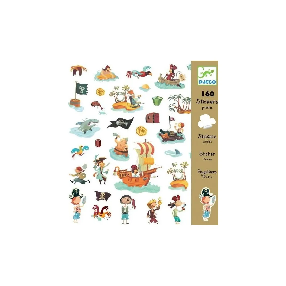 Stickers Papiers Pirates Djeco