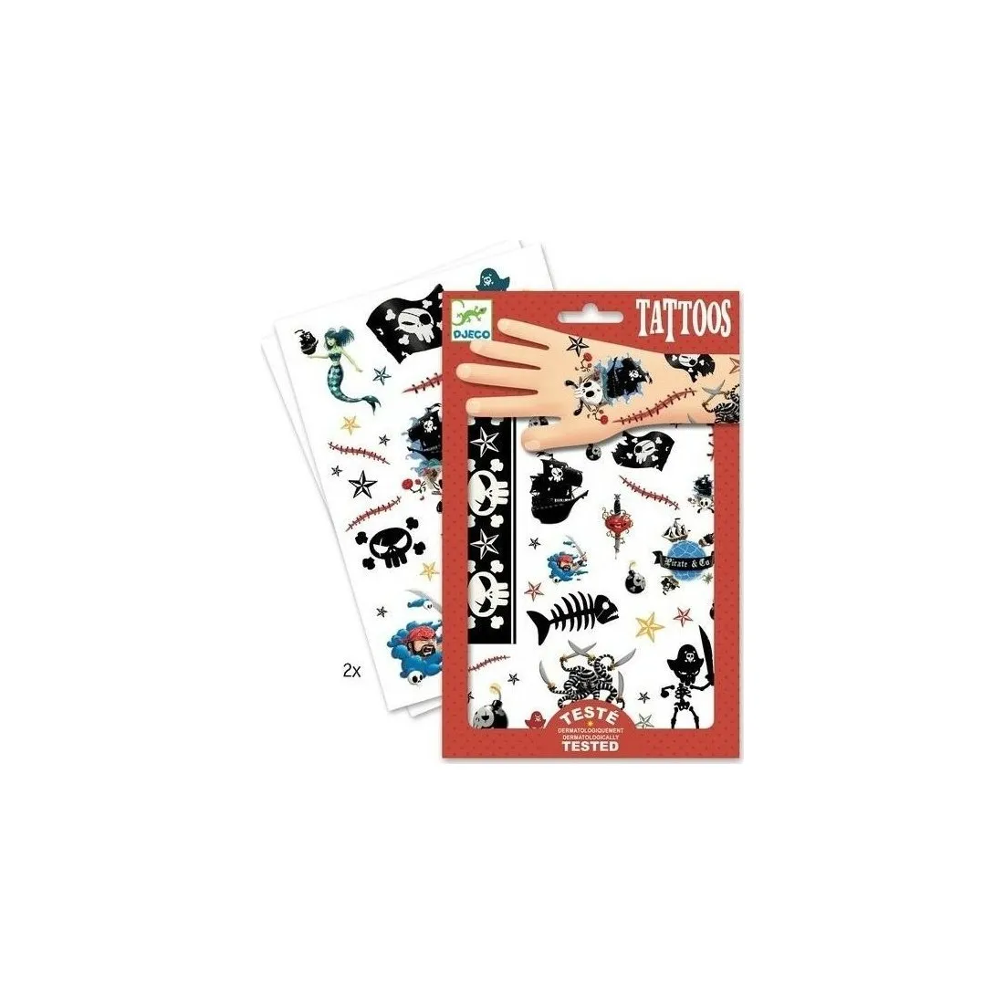 Tatouages "Pirates" Djeco