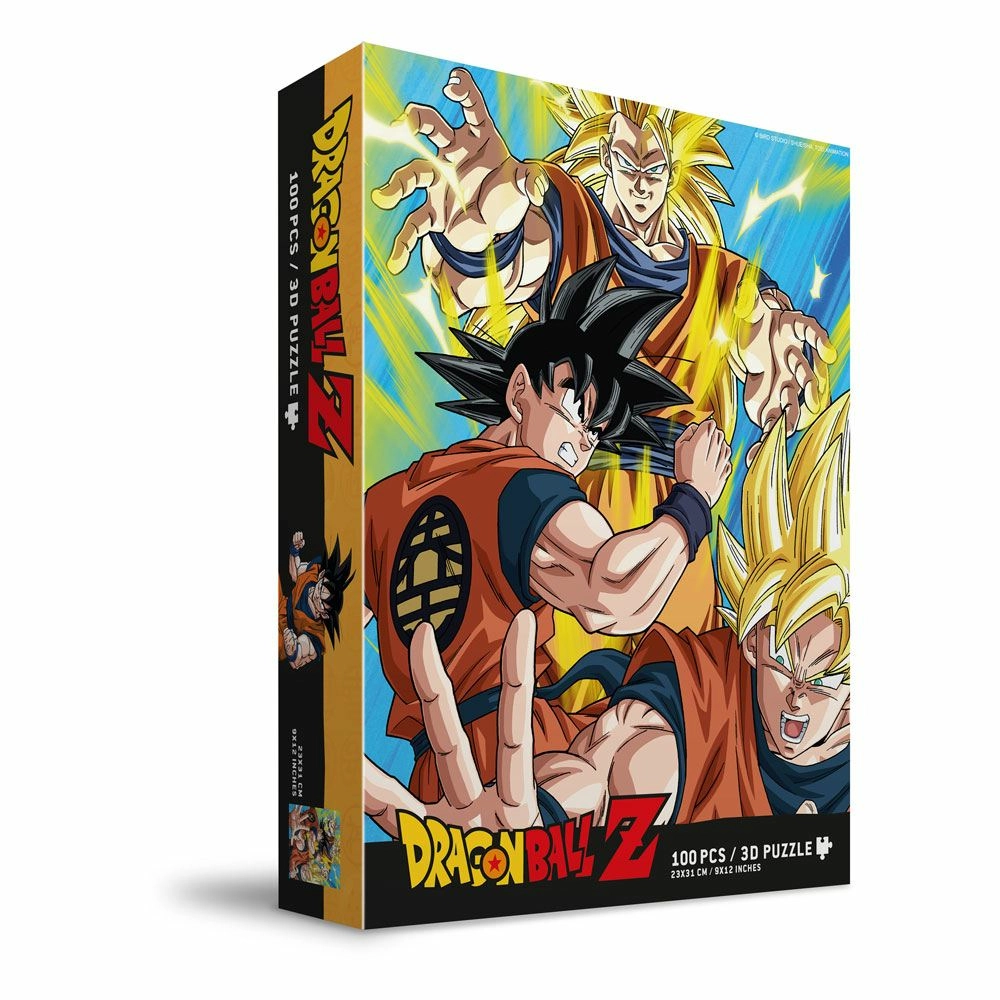 Dragon ball z puzzle effet 3d goku saiyan (100 pièces )