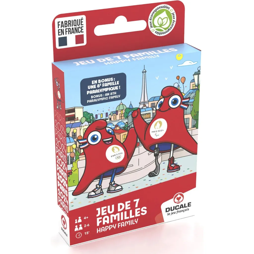 Ducale - Jeu De 7 Familles Mascottes - Jo Paris 2024