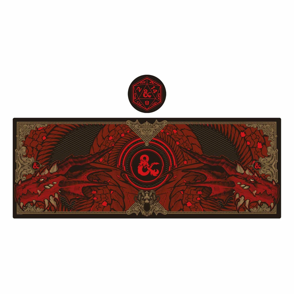 Dungeons & dragons set sous-mains revêtu & sous-verre graphic