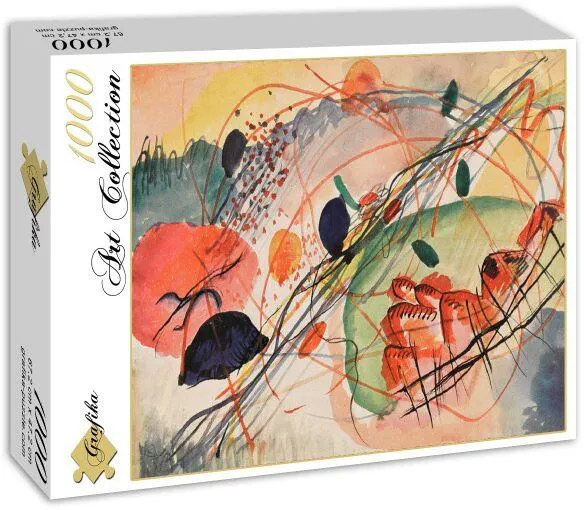 WASSILY KANDINSKY : AQUARELL 6, KUNSTDRUCKE AUF JAPANPAPIER