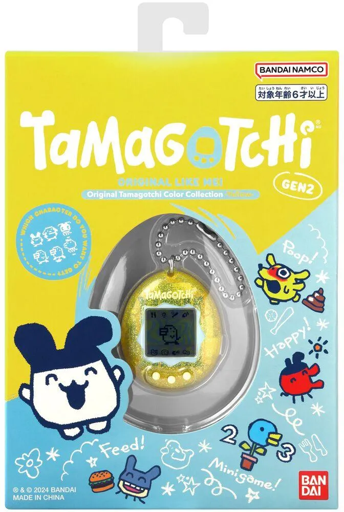 TAG TAMAGOTCHI ORIGINAL - COLOR COLLECTION YELLOW