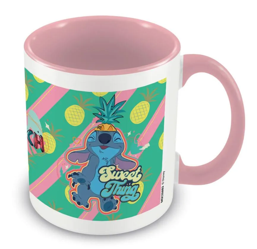LILO ET STITCH - MUG INTERIEUR COLORE ROSE YOU'RE MY FAVE