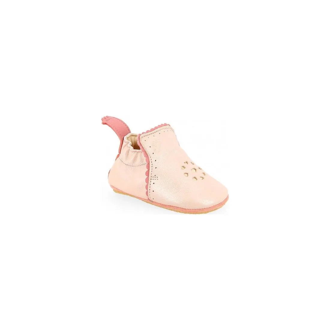 Croqblu Rose Baba Rosy - Chaussons semelle souple Filles