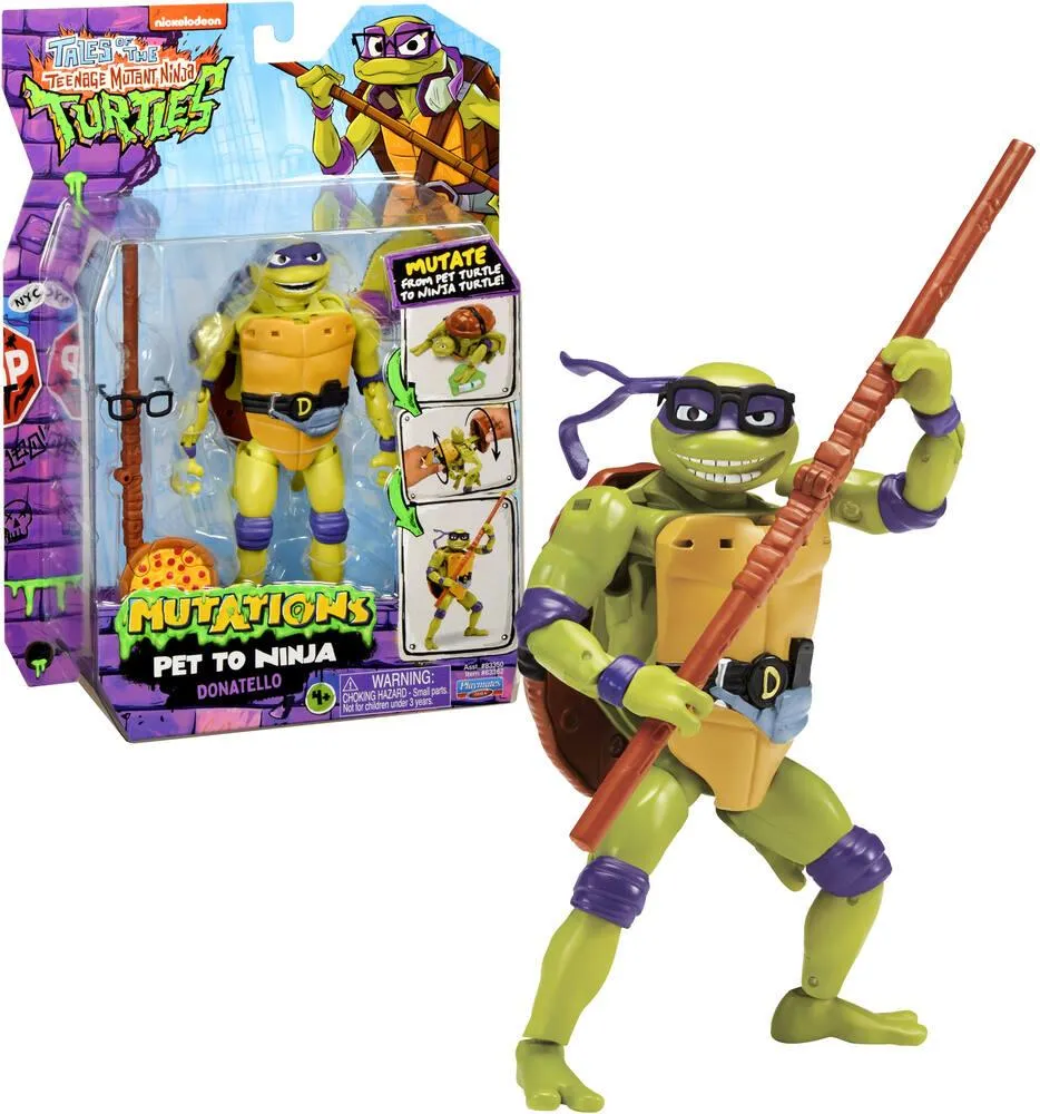 TORTUES NINJA - FIGURINE DELUXE 15 CM TRANSFORMABLE - DONATE