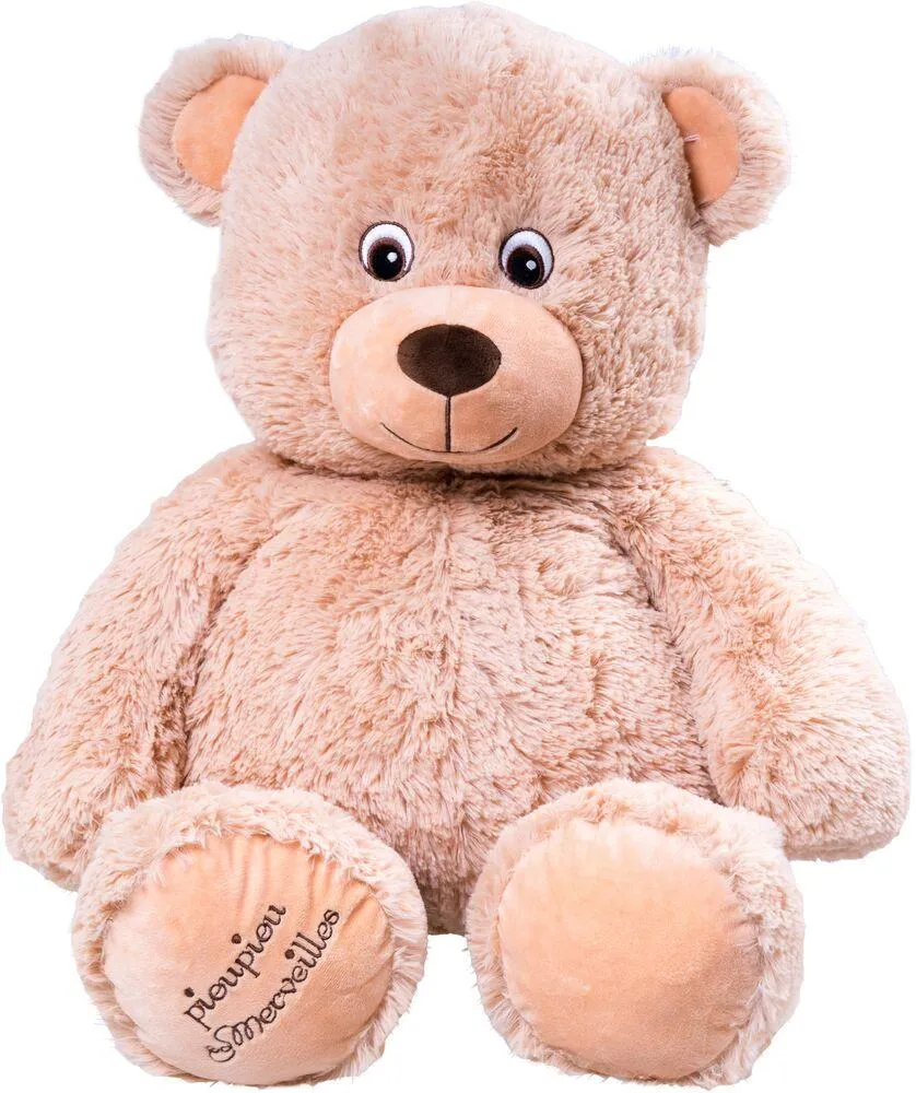 AUGUSTIN L'OURSON PANTIN BEIGE - 70 CM