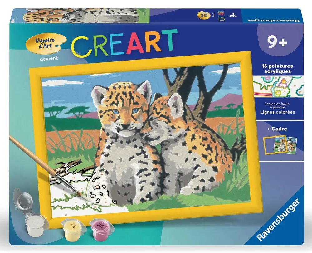 CREART KIDS  18X24CM  PETITS LEOPARDS