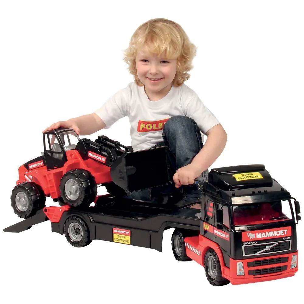 CAMION SEMI-REMORQUE ET TRACTOPELLE 1:16