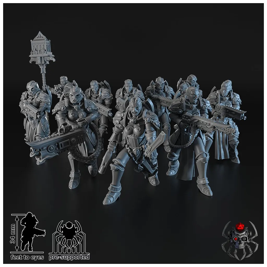 Eight Legs Miniatures – The Widows – Widows of Retribution Battle Squad