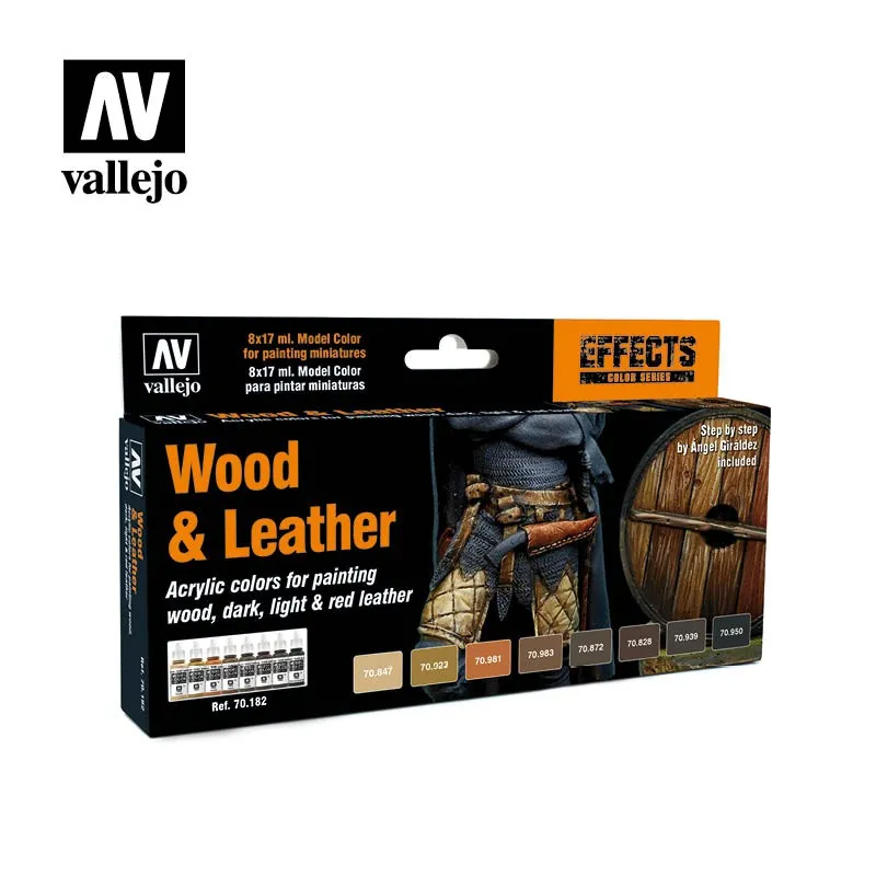 Ensemble : Bois et cuir. VALLEJO 70182