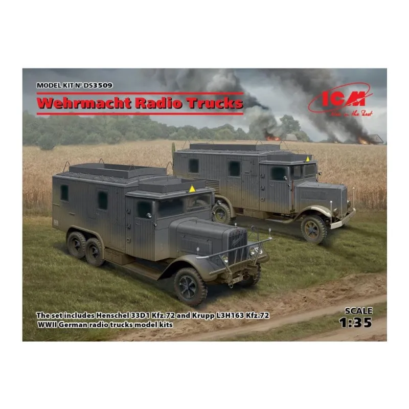 Ensemble de camions de communication allemands. ICM DS3509