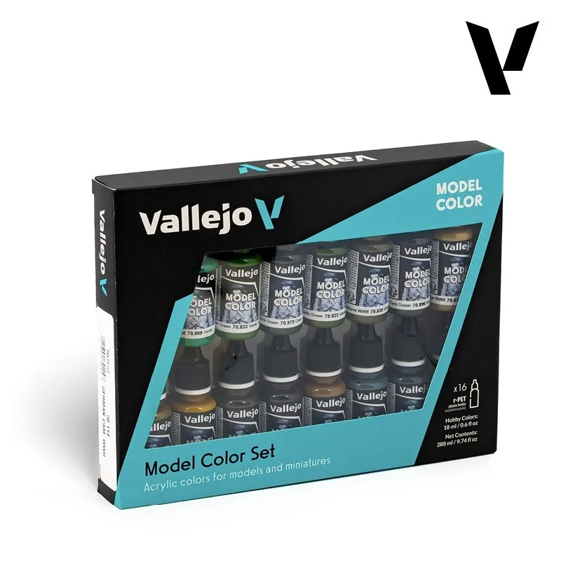 Ensemble de couleurs de camouflage allemand. VALLEJO 70114