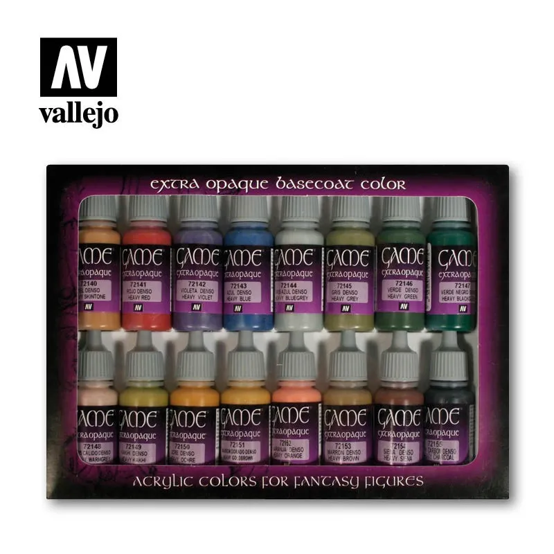 Ensemble de couleurs extra opaques. VALLEJO 72290