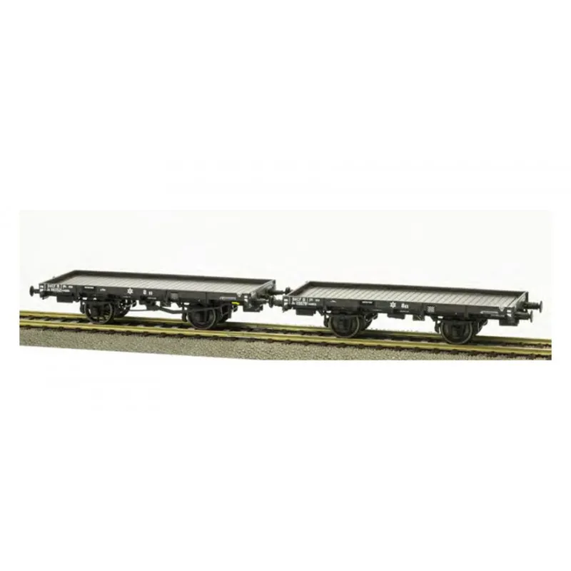 Ensemble de wagons plats ex-PLM, SNCF. REE MODELES WB-437