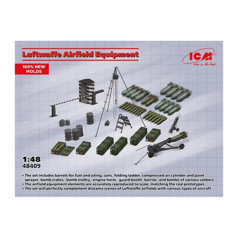 Équipement de l’aérodrome de la Luftwaffe. ICM 48409