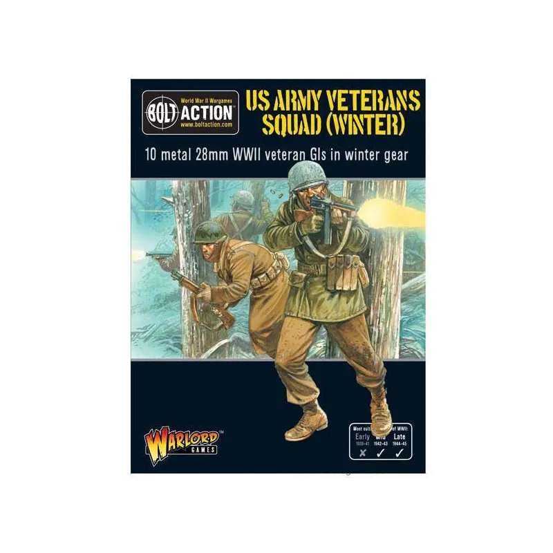 Escadron des anciens combattants de l’armée américaine (hiver). Bolt Action. WARLORD GAMES 402213002