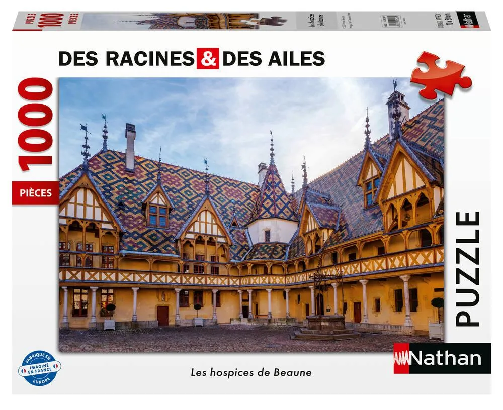 NATHAN PUZZLE 1000 PIECES  LES HOSPICES DE BEAUNE / DES RACINES E