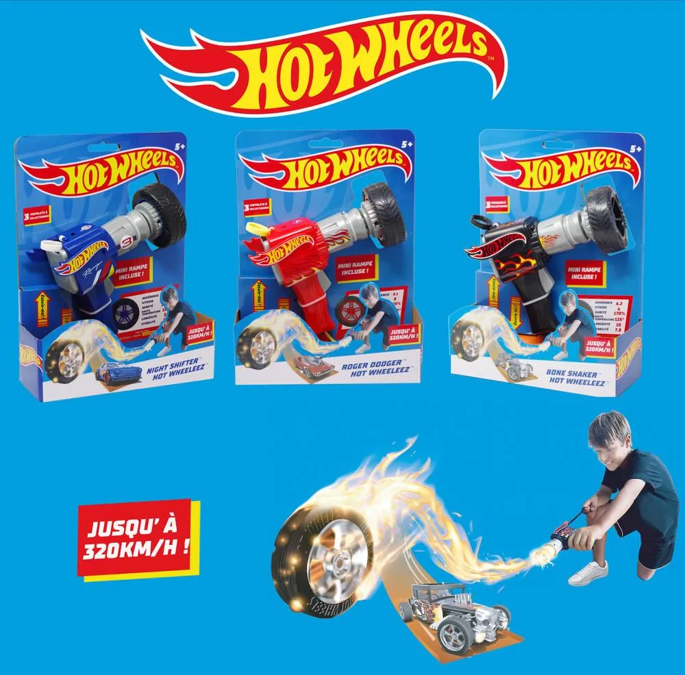 HOT WHEELS - PISTOLET LANCEUR ROUE